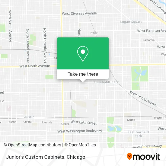 Junior's Custom Cabinets map