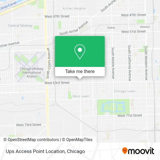 Ups Access Point Location map