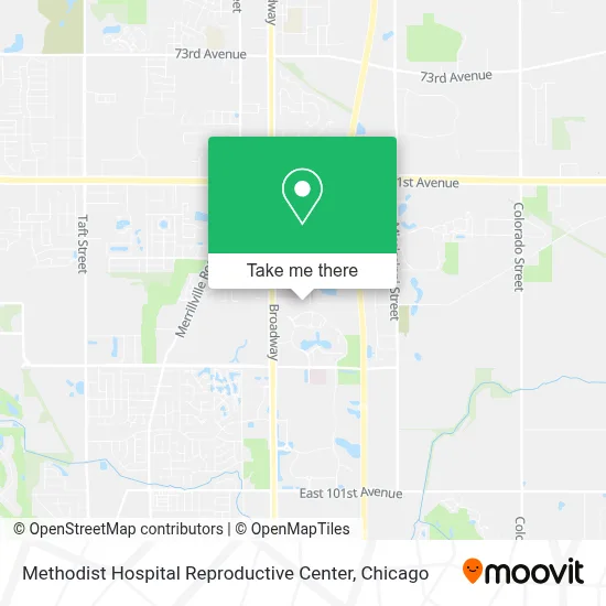 Methodist Hospital Reproductive Center map