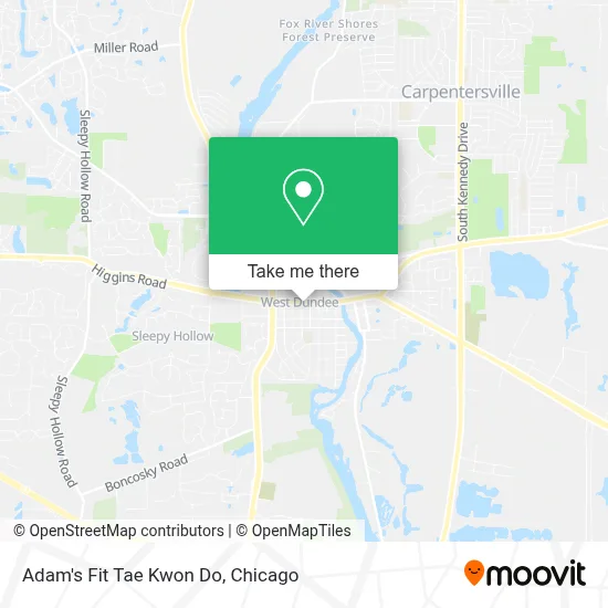 Adam's Fit Tae Kwon Do map