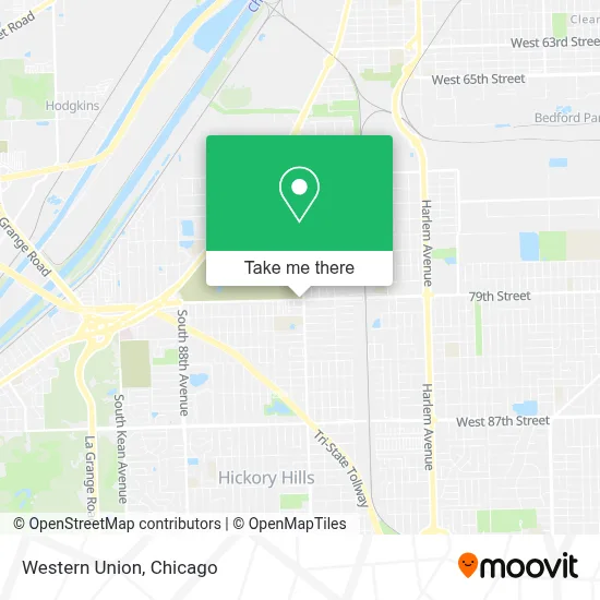 Western Union map