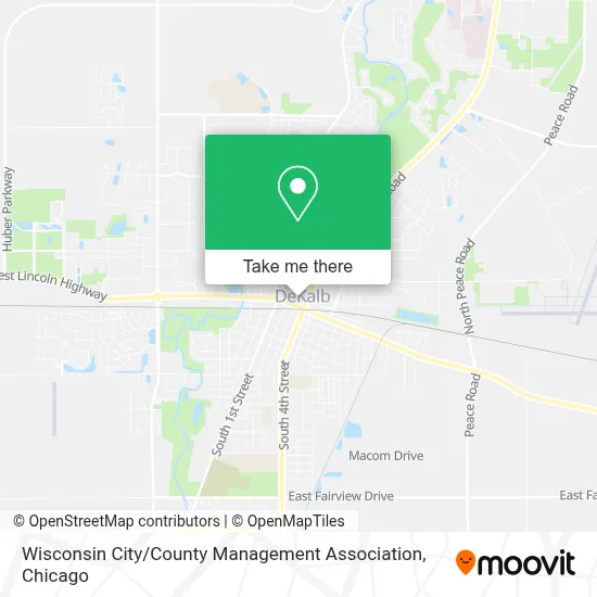 Wisconsin City / County Management Association map