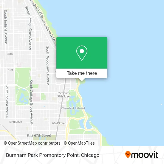 Burnham Park Promontory Point map