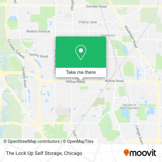 The Lock Up Self Storage map