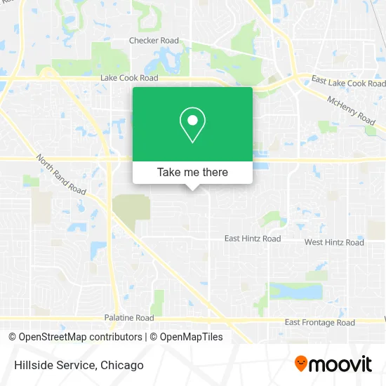 Hillside Service map