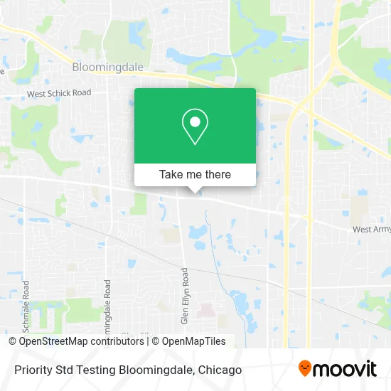 Priority Std Testing Bloomingdale map