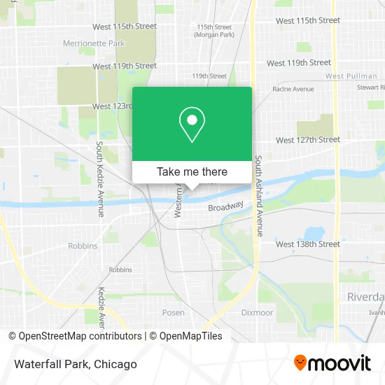Waterfall Park map