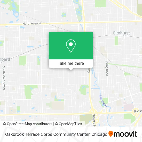 Oakbrook Terrace Corps Community Center map