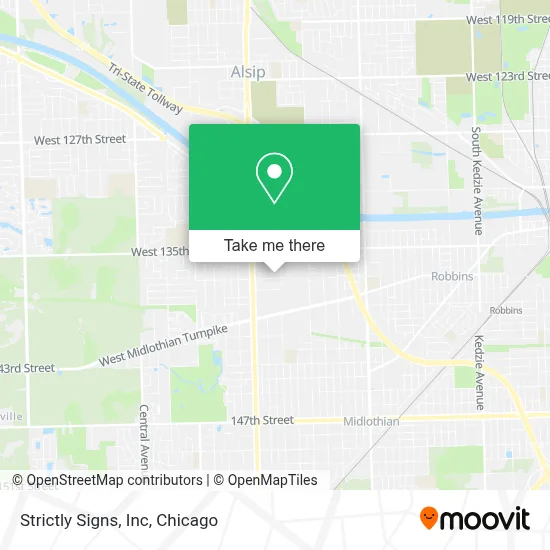 Strictly Signs, Inc map