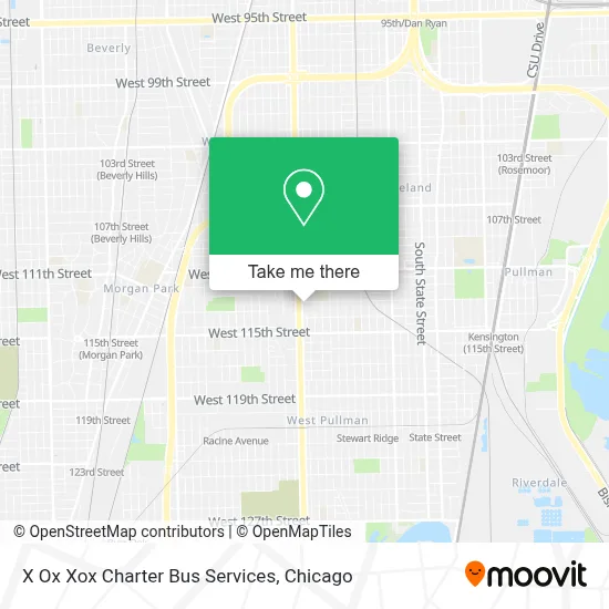 X Ox Xox Charter Bus Services map