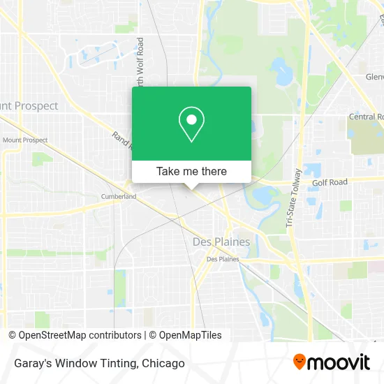 Garay's Window Tinting map