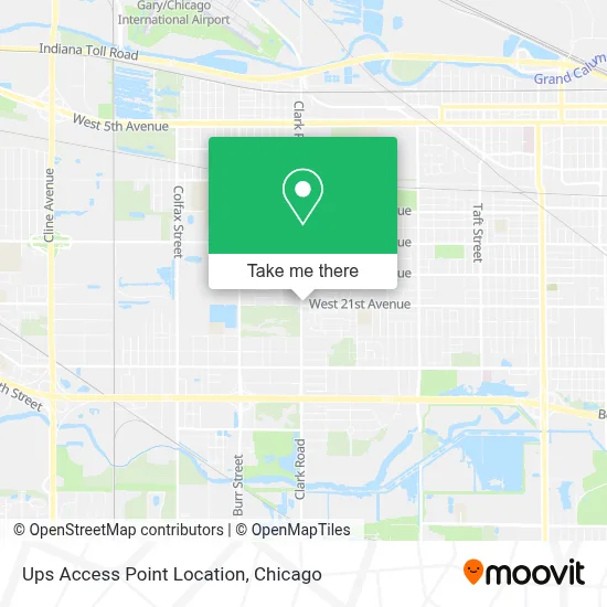 Ups Access Point Location map