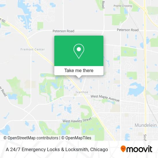 A 24 / 7 Emergency Locks & Locksmith map