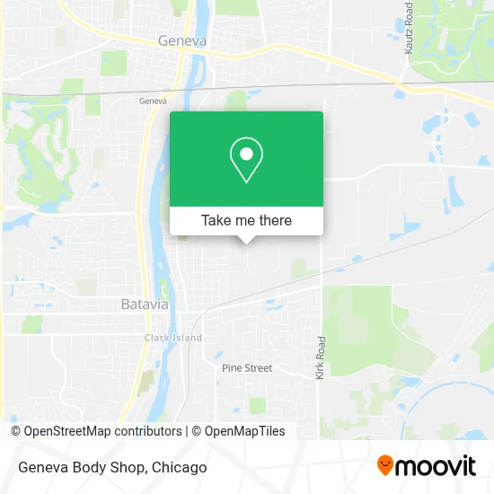 Geneva Body Shop map