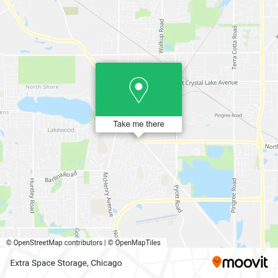 Extra Space Storage map