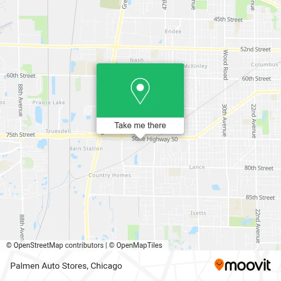 Palmen Auto Stores map