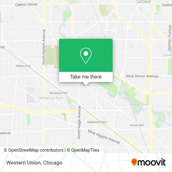 Western Union map