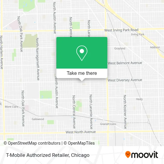 T-Mobile Authorized Retailer map