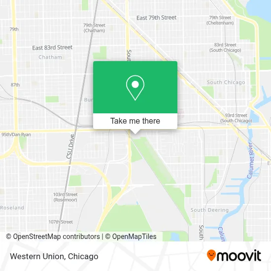 Western Union map