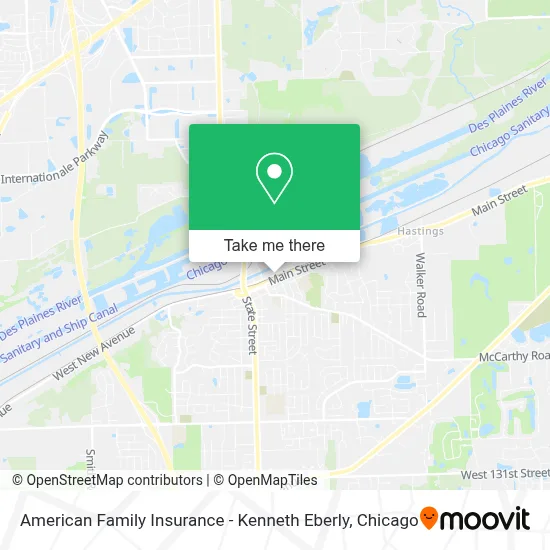 American Family Insurance - Kenneth Eberly map