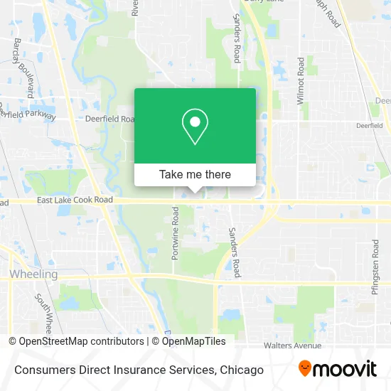 Consumers Direct Insurance Services map