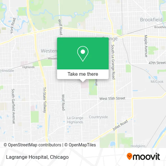 Lagrange Hospital map