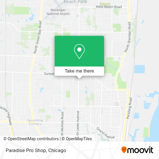 Paradise Pro Shop map
