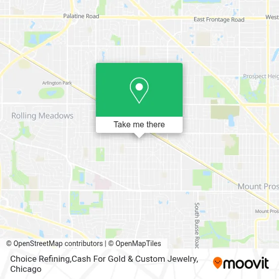 Choice Refining,Cash For Gold & Custom Jewelry map