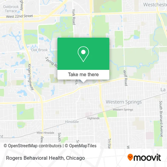Rogers Behavioral Health map