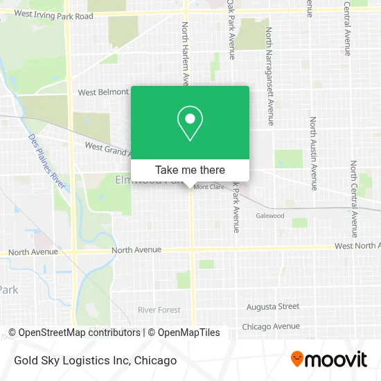 Gold Sky Logistics Inc map