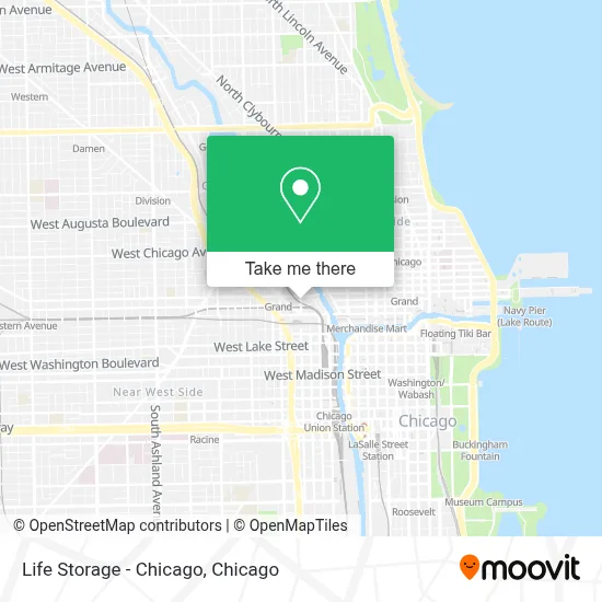 Life Storage - Chicago map