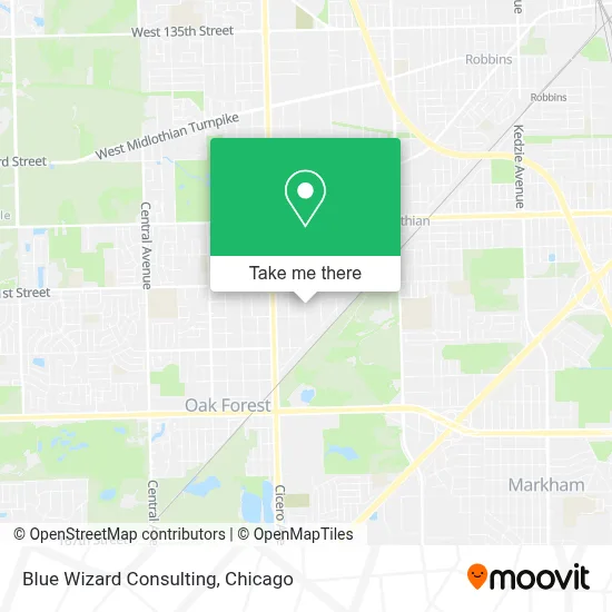 Blue Wizard Consulting map