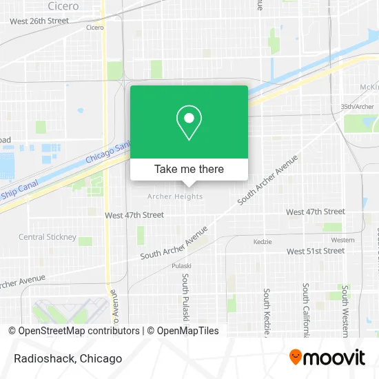 Radioshack map