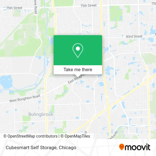 Cubesmart Self Storage map