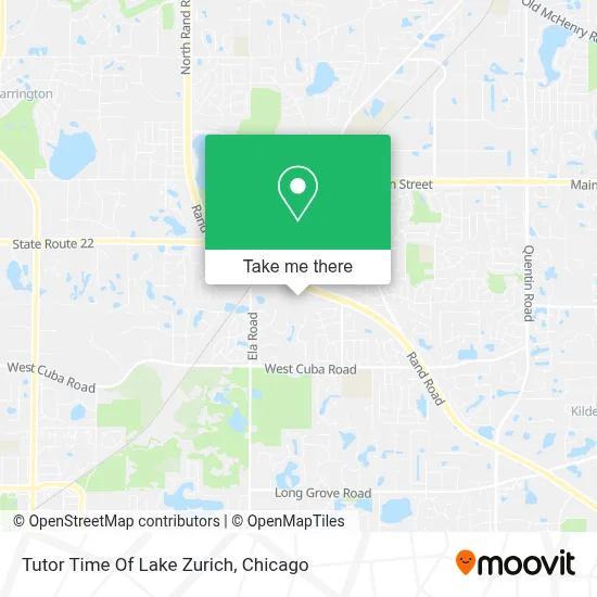 Tutor Time Of Lake Zurich map