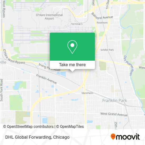 DHL Global Forwarding map