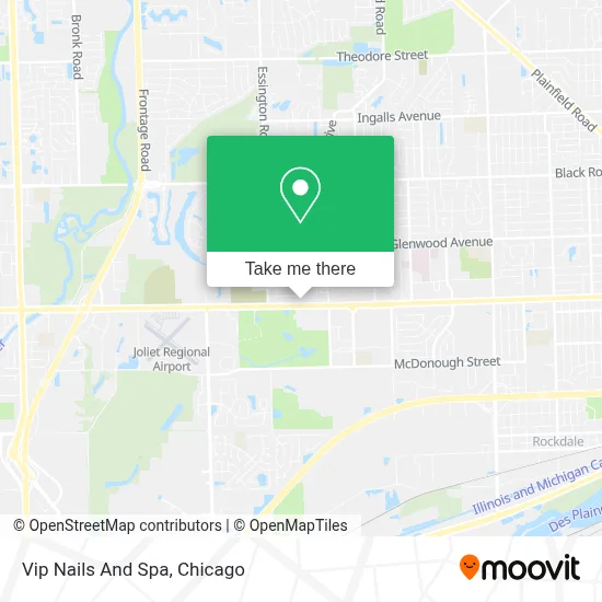 Vip Nails And Spa map