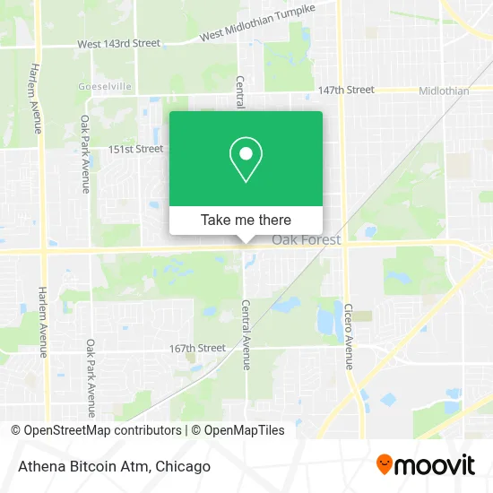 Athena Bitcoin Atm map