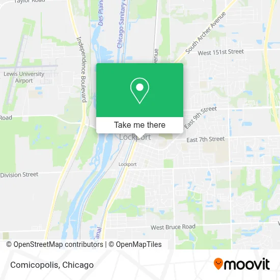 Comicopolis map