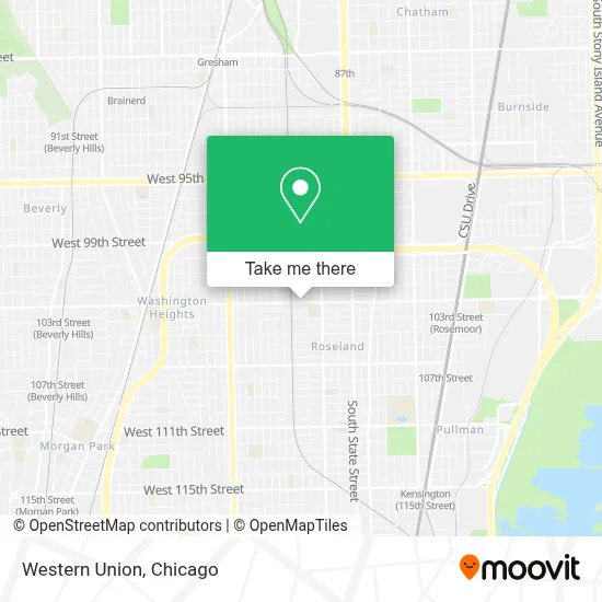 Western Union map