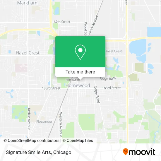 Signature Smile Arts map