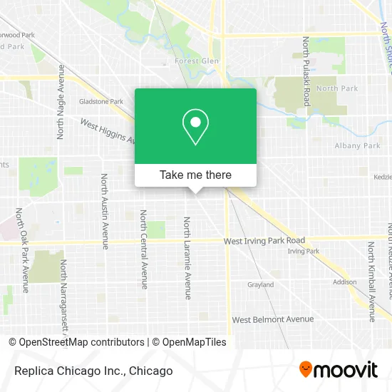 Replica Chicago Inc. map