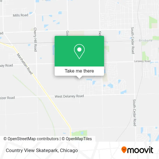 Country View Skatepark map