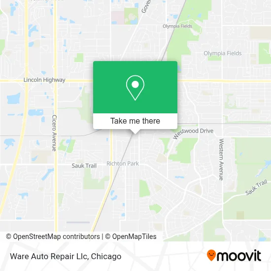 Ware Auto Repair Llc map