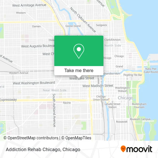 Addiction Rehab Chicago map