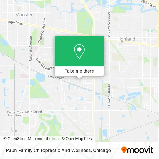 Paun Family Chiropractic And Wellness map