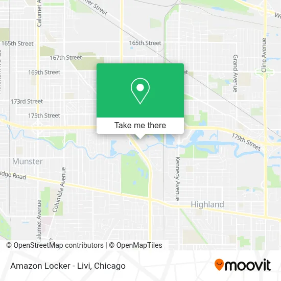 Amazon Locker - Livi map