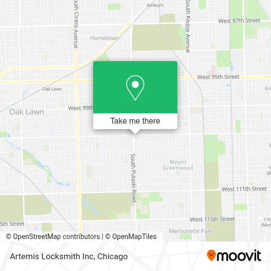 Artemis Locksmith Inc map