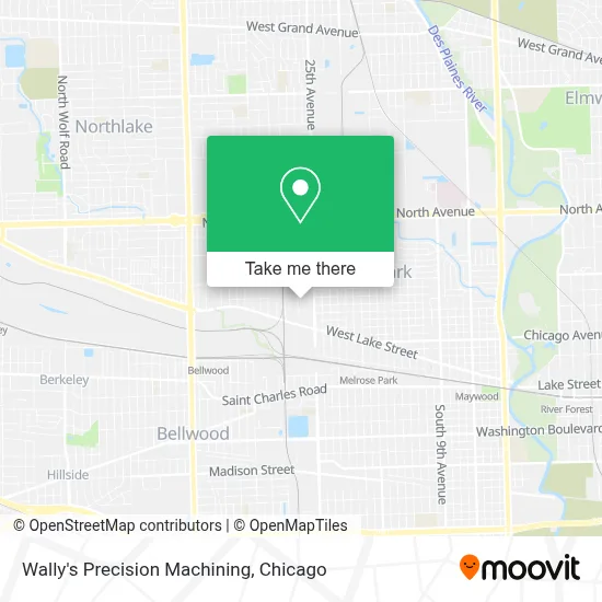 Wally's Precision Machining map