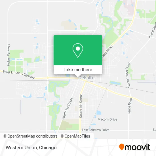 Western Union map
